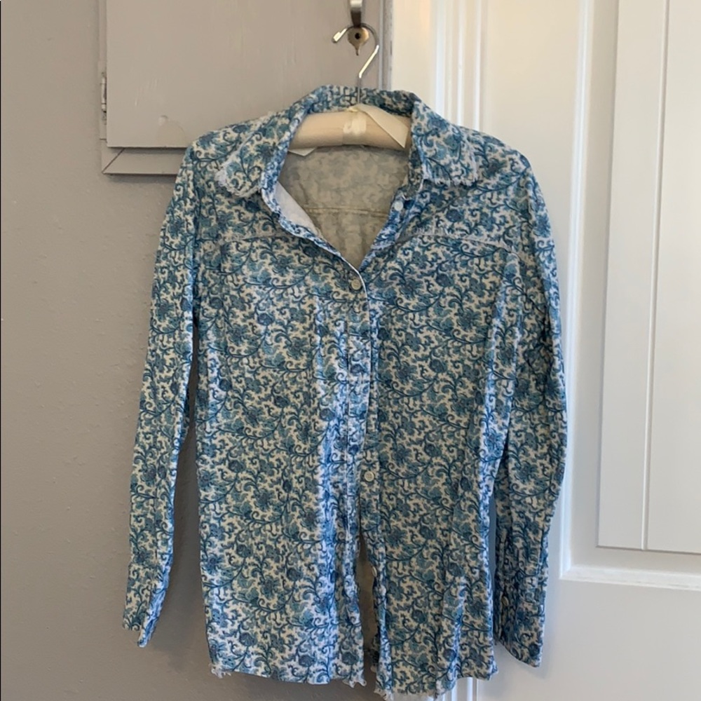 Telluride Clothing, Button Down, Size M